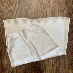 Aritzia Champagne Satin Skirt
